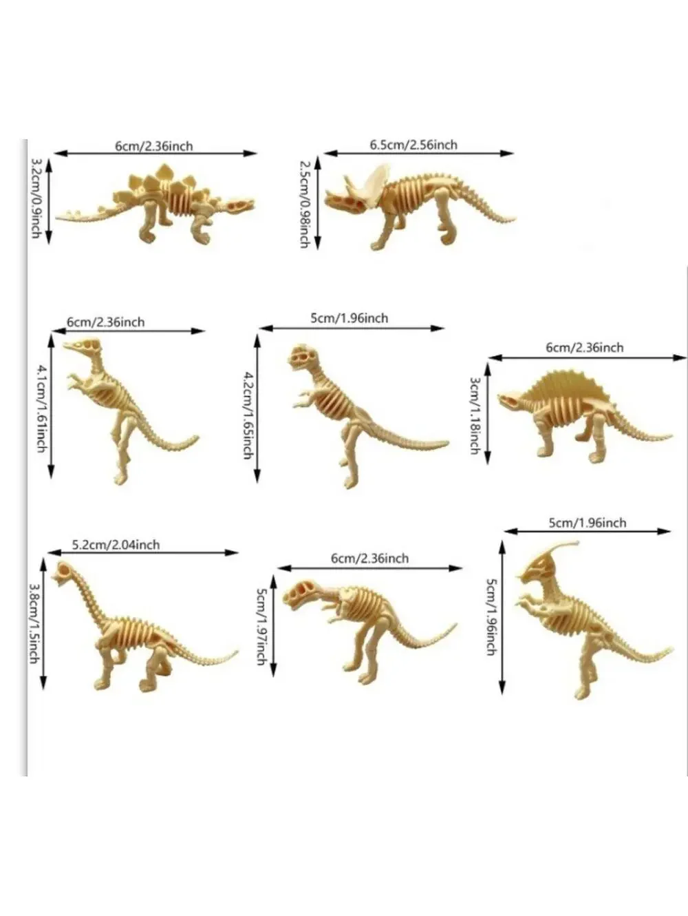 60pc T Rex Triceratops Dinosaurs Cake Toppers Kids Party Decor Play Set NEW